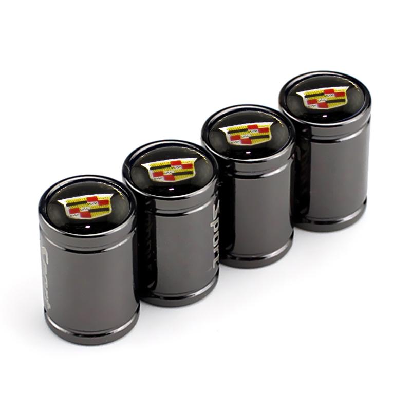 Alloy Tire Valve Cover Wheel Stem Caps for Cadillac Logo Escalade Tiburon Deville Seville XT5 XTS CTS BLS SLS DTS Accessories