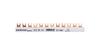 Forbindelsesskinne 3P 63A 10mm2 gaffel (12 mod.) 3F S12 3F-10 45.122