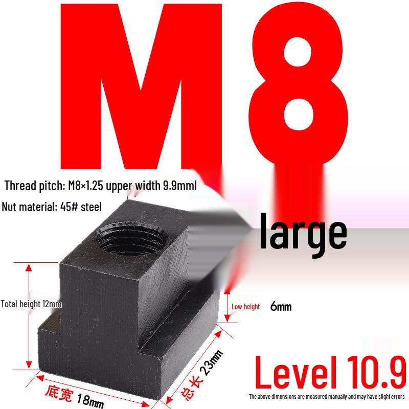 Kangfei 45# Steel T-Nut for M6-M20 Bolts