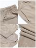 Mom's Chiffon High-Waisted Embroidered Loose-Fit Capri & Ankle Pants for Middle-Aged Women