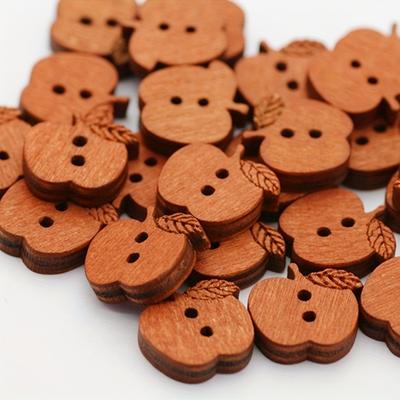 100 Piezas Botones de Madera DIY de 2 Agujeros - Perfectos para Scrapbooking, Manualidades y Decoraciones de Costura