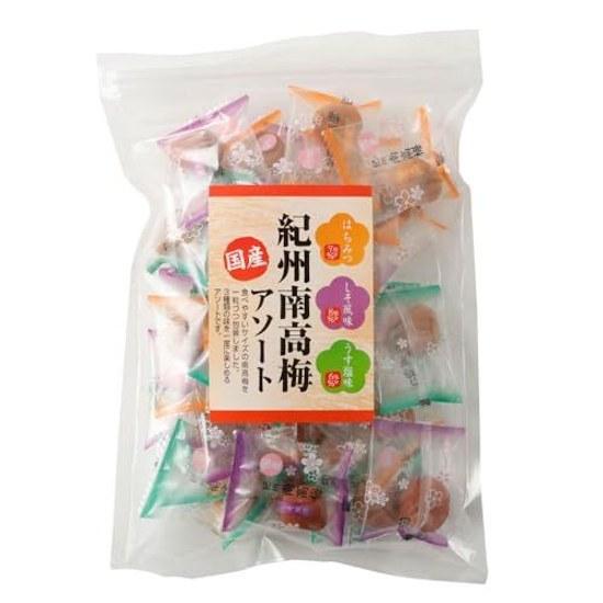 Shibita Shoten Kishu Nanko Ume Individual Packaging 30 Pieces 220g Assortment 3 Types (Honey Shiso Light Salt) Salt Supplement Heat Stroke Prevention