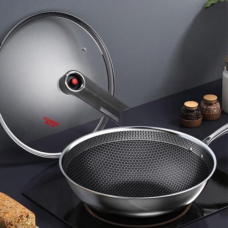 

Kangbakh Hongyun 304 Stainless Steel Non-stick Wok