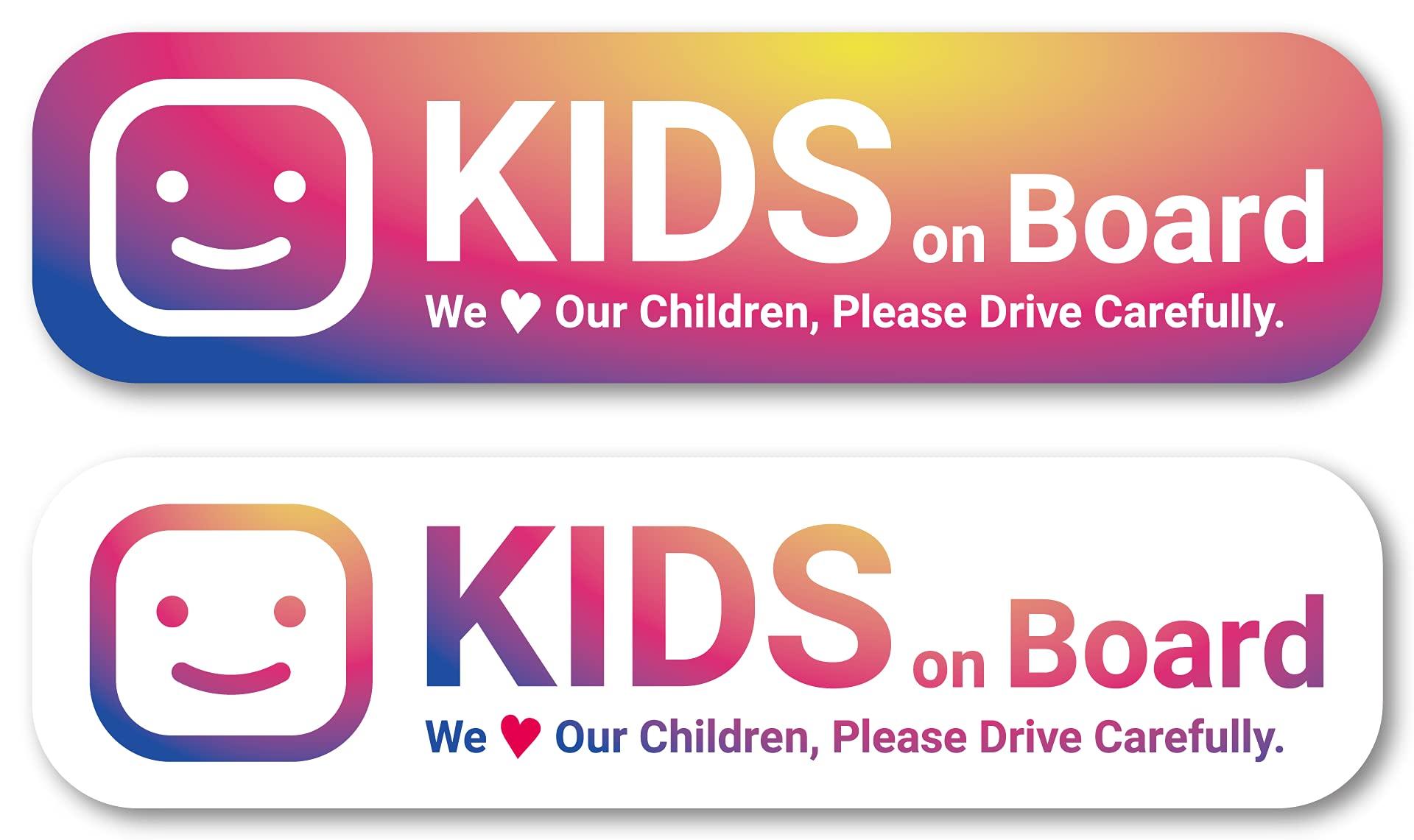 Isaac Trading Kids on Board Stickers Set of 2 Stickers for Kids in Car