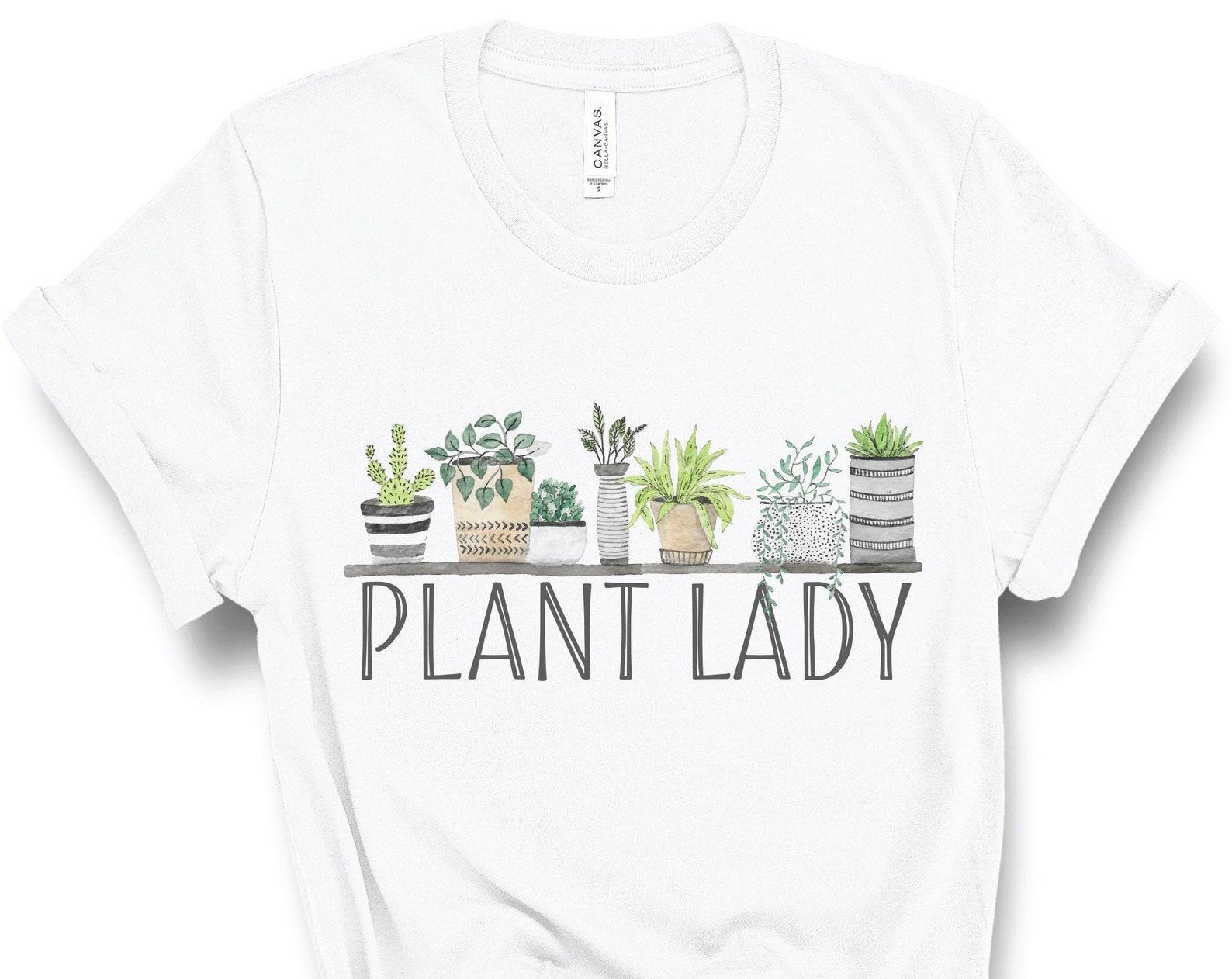 Plant Lady Tshirt, Crazy Plant Lady Shirt, Plant Powered, Gardening Shirt, Farmer Shirt, Plant Based Farm Shirt Garden Shirt Plant Lover Tee 2XL