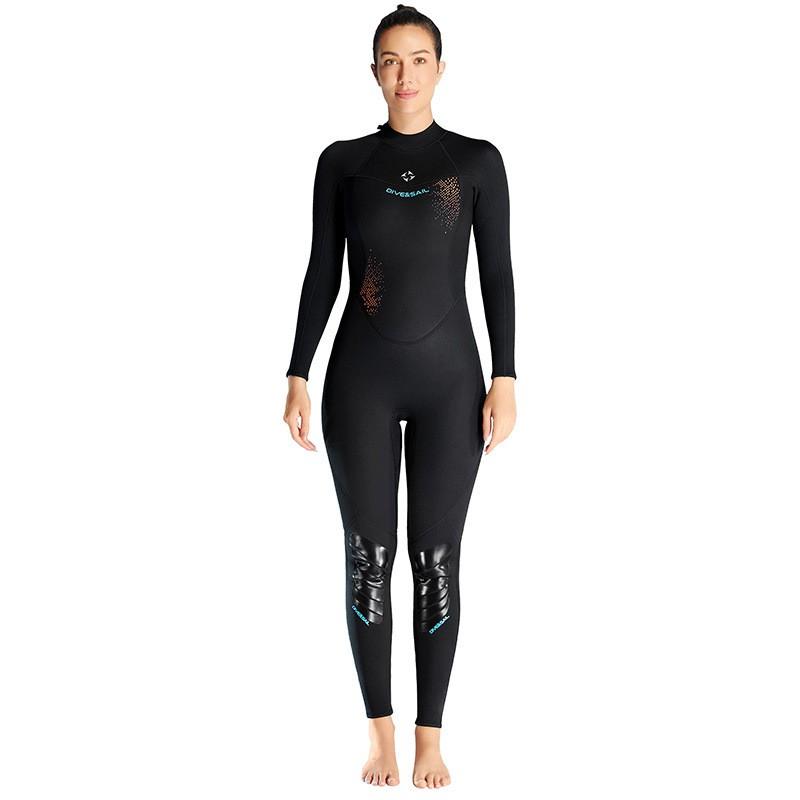 Womens 3mm Full Wetsuit Scuba Diving Snorkeling Surfing Cold Water Swimming Winter Dive Suit