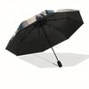 Yin Yang Dragon Phoenix Circular Art Print Wall DecorUmbrella, Portable 3-Fold Compact Umbrella for Men & Women Gift