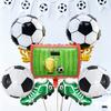 5pcs Football Themed Party Balloons Soccer Field Soccer Shoes Soccer Cup Balloon Sports Competition Decoration Photo Props