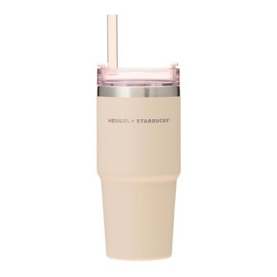 STARBUCKS Starbucks SAKURA2024 3WAY Edelstahlbecher STANLEY Beige 473ml Sakura Sakura 2024 Becher Kaffee Starbucks Glitzer Süß Stilvoll