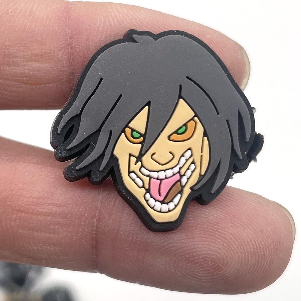 Attack on Titan Rubber Shoe Charms - Decorative Buckles for Garden and Hole Shoes