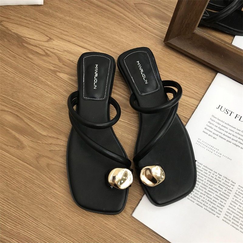 Woman Slippers Crystals Summer Jewels Sandals On Beach Slides Off White Shoes for Women 2024 Flip Flops Low Heel Rhenstone Vip F