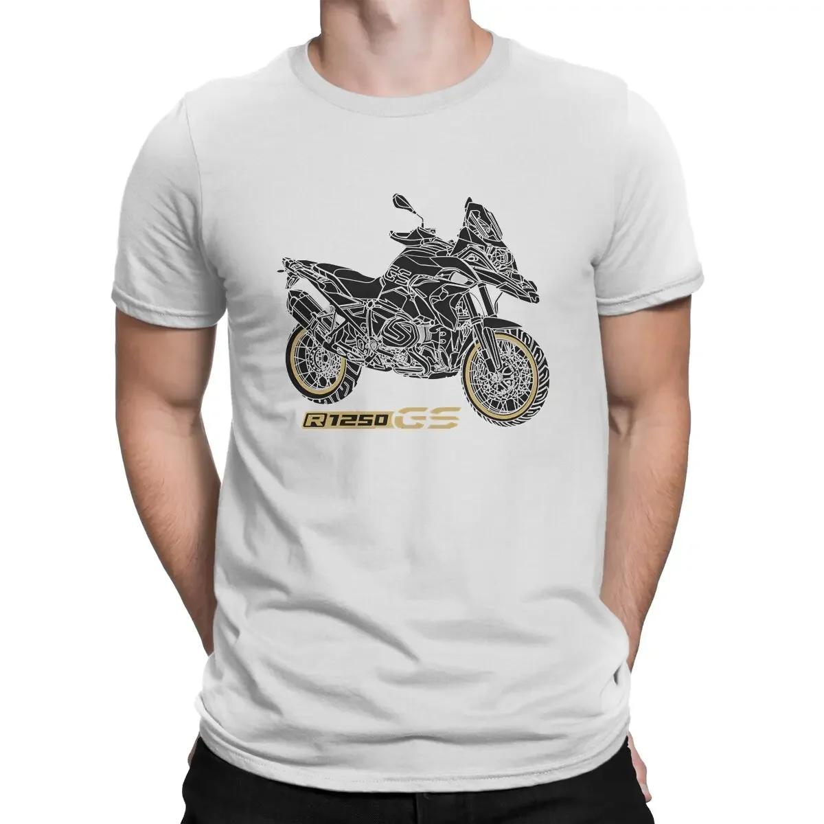 

GS 1250 R 1250 GS Черные Мотоциклетные Футболки для Мужчин GS Потрясающие Футболки с Круглым Вырезом с Коротким Рукавом Печать на Одежде 2024 S