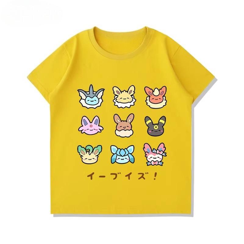 Printing Tshirt Child Boys Summer Crewneck Tops Loose Pure Cotton Tees Kids Cute Print T-shirt Baby Clothes Thin Short Sleeve