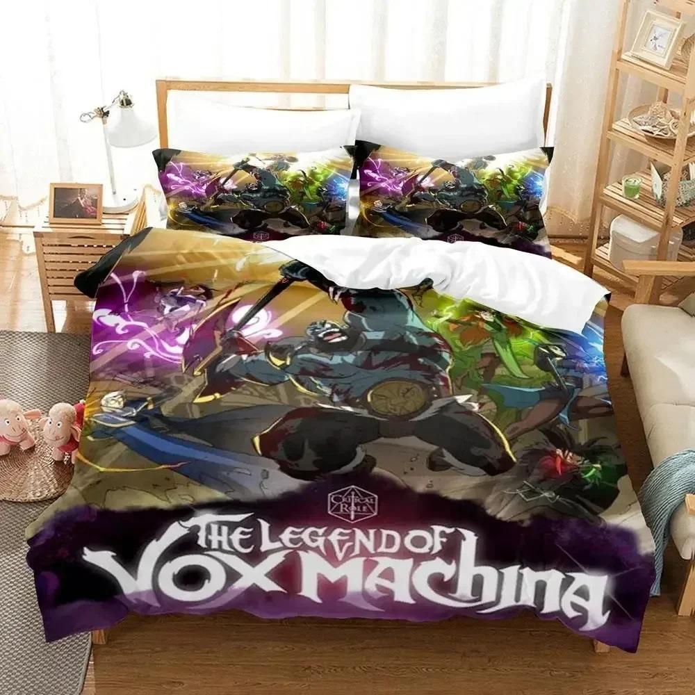 Comforter New Legend Of Vox Machina Game Bedding Set Single Twin Full Queen King Size Bed Set Adult Kid Bedroom S 3D Anime