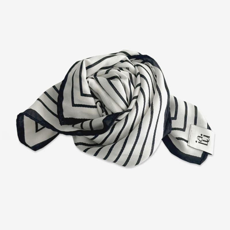 IULAI Cylinder Scarf Stripe Ivory