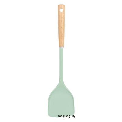 Wood Handle Silicone Kitchen Spatula Set