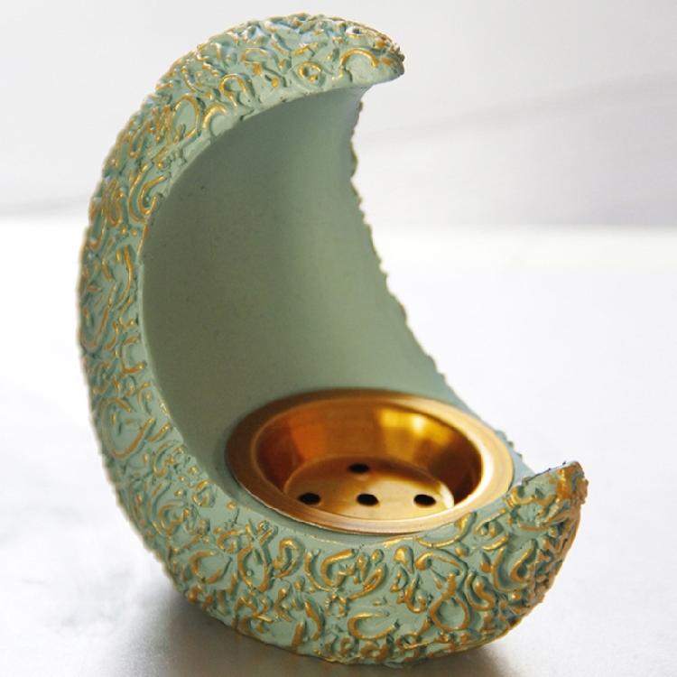 Artistic Moon Incenses Burners High Temperatures Resistant, Enhances Aesthetic Appeal Living Room Bedrooms