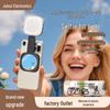Tragbares magnetisches Selfie- und Streaming-Licht mit eingebautem Schminkspiegel
