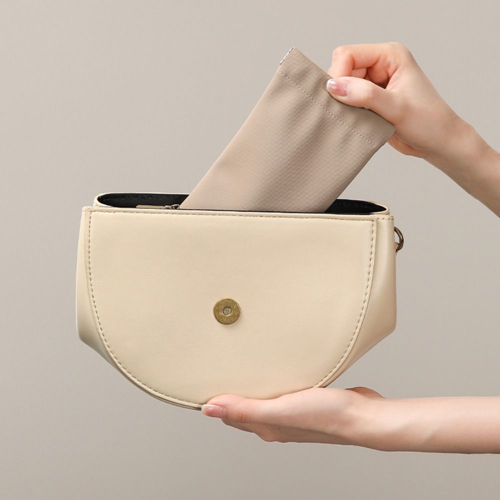 Automatic Closed Sunglasses Organizer Pouch PU Leather Eyeglasses Bag Eyewear Accessories