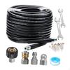 Drain Cleaning Kit for Pressure Washers, Hose, Garden Accessory, Flexible,
