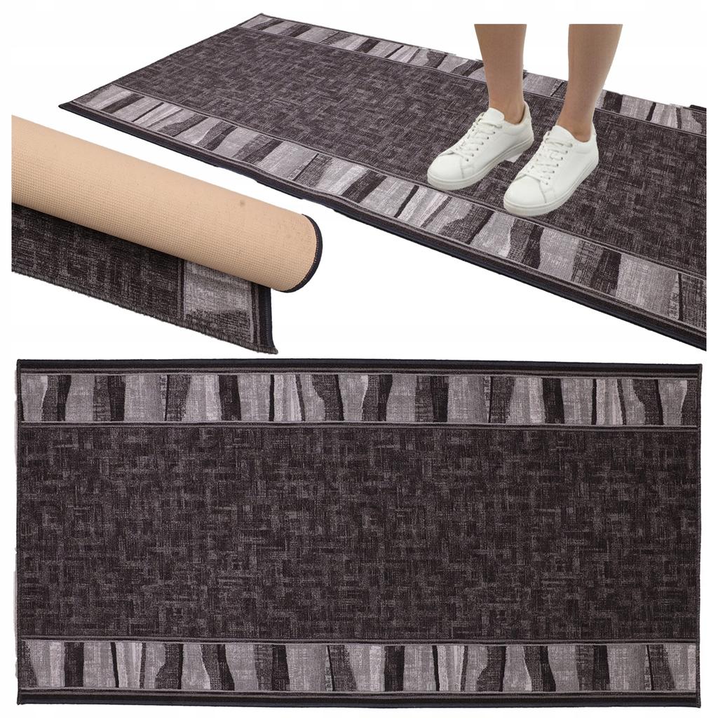 [5] ZORRO GREY 100x180cm Anti-slip Rug D7526
