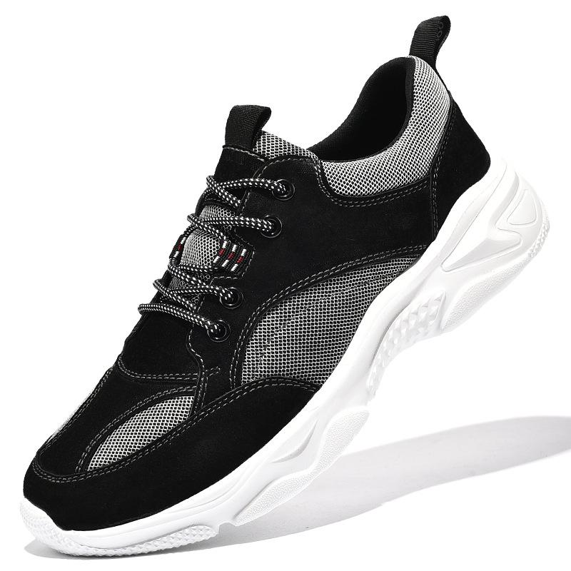 

Летняя обувь мужская весна 2025 новый тренд универсальная мужская повседневная спортивная обувь кожаная модная обувь ретро мужская обувь 41 чёрный