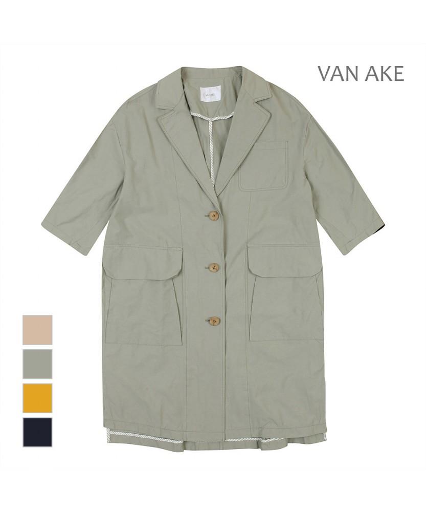 Vanake Loose Fit Long Jacket_Vb13Jkmd01A