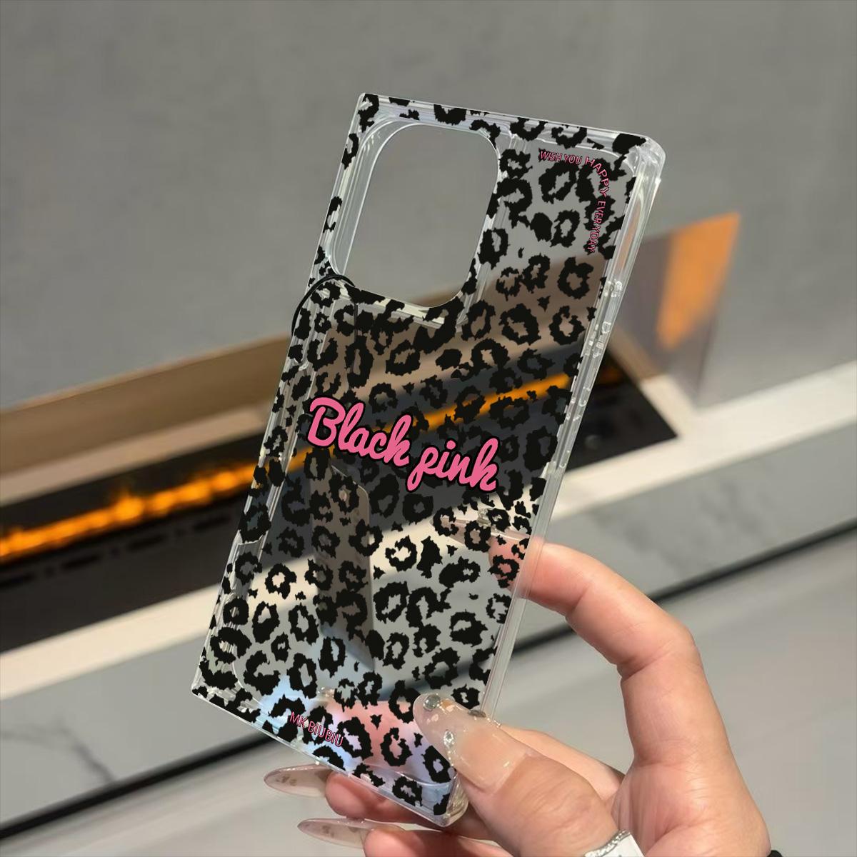 

Transparent Square Back Tube Case Casing Protection For iPhone 15 Plus 13 12 11 14 Pro Max 16 ProMax Anti-Oxygen,Black Leopard Print Pattern iphone 11 ProMax