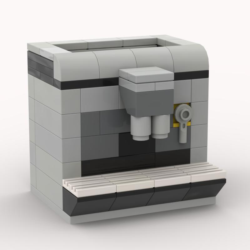 MOC Small Modern Home Particle Sofa TV Cabinet Interior Decoration Furniture DIY Building Blocks