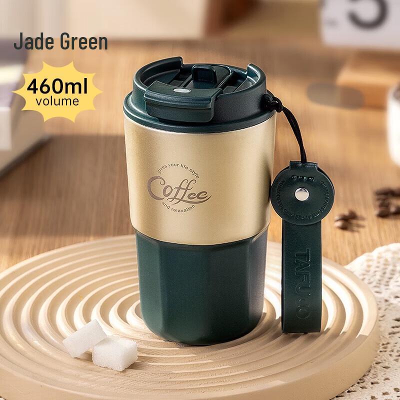 TAFUCO 316 Stainless Steel Ceramic Lined Dual-Drink Coffee Cup