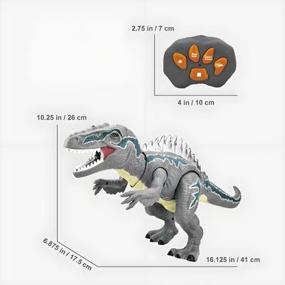 STEAM Life Remote Control Dinosaurs for Kids 3+, LED Light Up Dinosaurs, Velociraptor Robot Toy