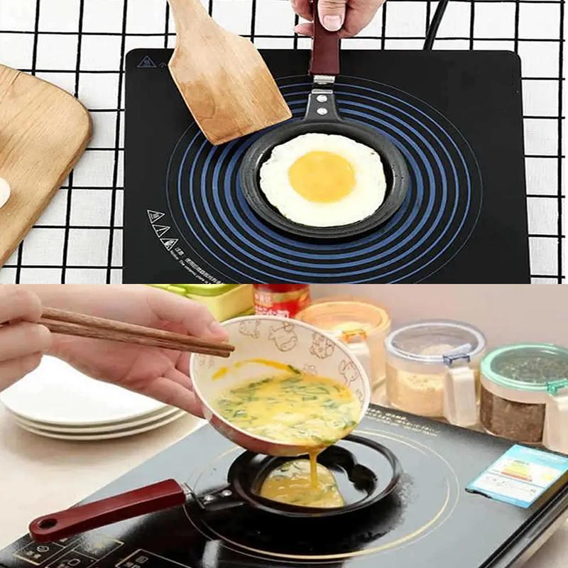 Love Egg Pan Breakfast Pan Non Stained Iron DIY Mini Breakfast Flat Bottom Egg Pan Mold