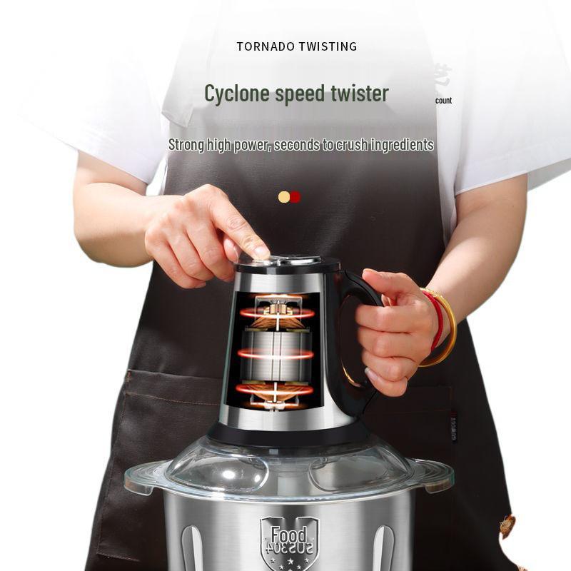 Multi-Functional Blender & Meat Grinder with 3 Blade Sets, Large Capacity Kitchen Appliance