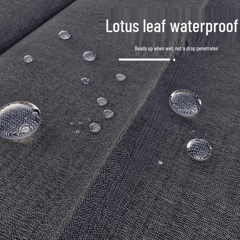 Vattentätt Vikbart Duschdraperi för Toaletter och Badrum, Stansfri Imitation Linne Avdelare.