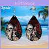 Halloween Themed Cat Pumpkin Skull And Dog Pattern Women Acrylic Earrings For Home And Office Style
