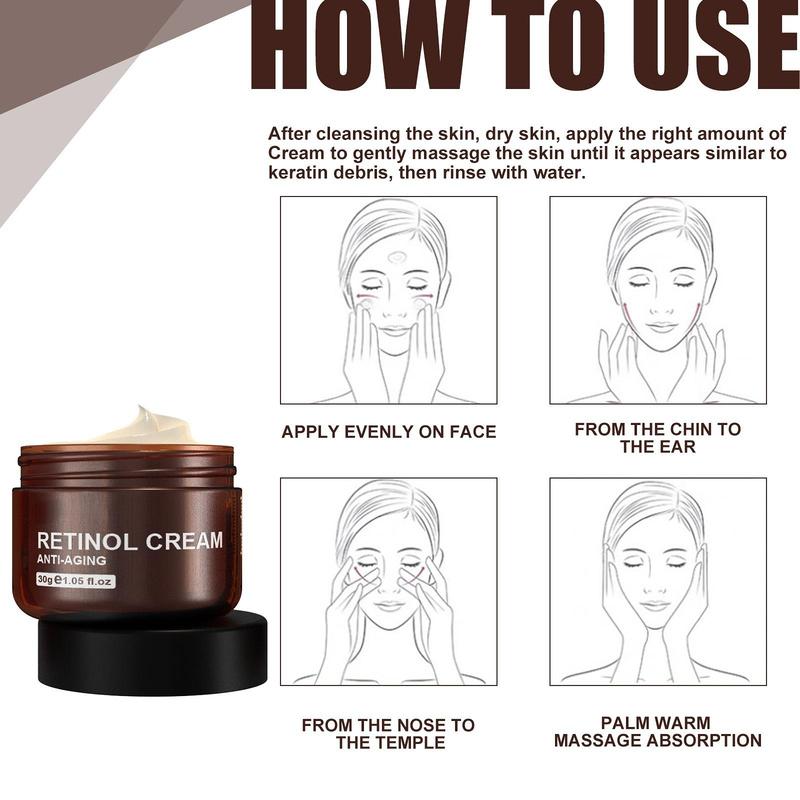Retinol Cream Anti-Wrinkle Cream Anti Aging Lifting Fade Fine Line Face Cream Moisturizing Nourish Skin Care
