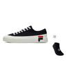 FILA Gear Slip Resistant Cushioning Abrasion Resistant Lightweight Low top Skateboard Shoes Men's Black F12M124342FBK
