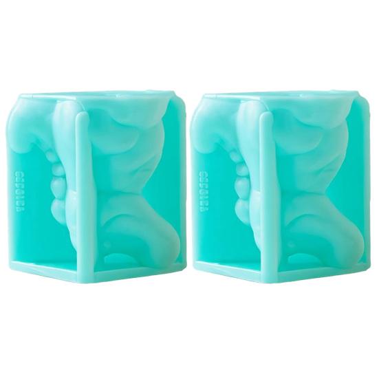 1/2Pcs Ice Cube Tray Cartoon Food-Grade Jelly Chocolate Crocodile Shape Silicone Mold Mold Easy Demould Handmade