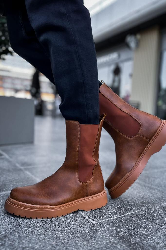 CHEKİCH New Collection CH223 Alaska Men Boot White Black Brown Tan