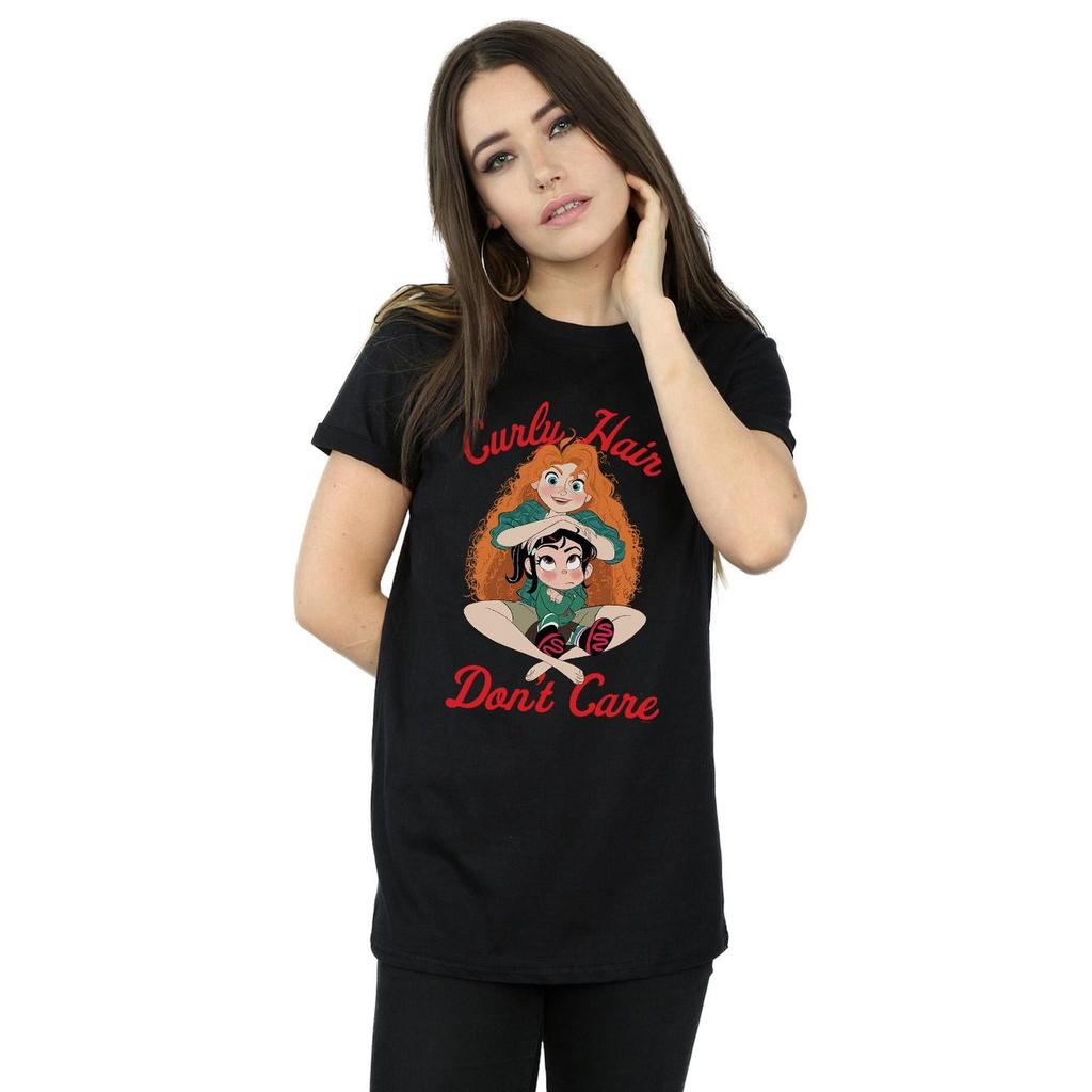 Disney Womens/Ladies Wreck It Ralph Merida And Vanellope Cotton Boyfriend T-Shirt