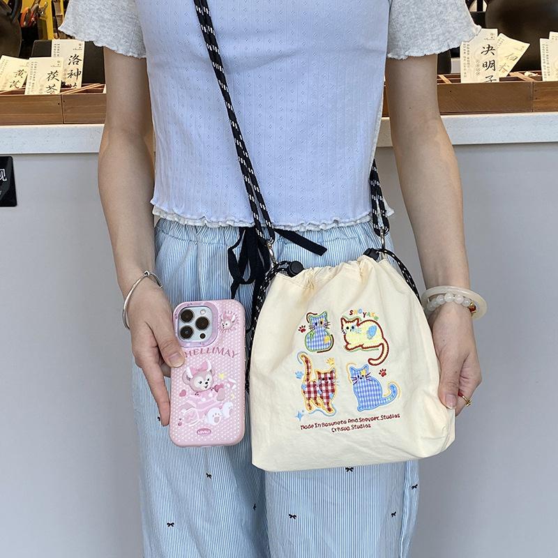 

Вместительные сумки-шопперы на кулиске через плечо Простая праздничная парусиновая сумка Женская сумка-тоут Чехол для мобильного телефона Кошелек Универсальные сумки через плечо