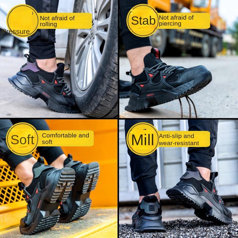 Anti-smashing and Anti-piercing Steel Baotou Safety Shoes, Wear-resistant Safety Protective Shoes, Labor Protection Shoes