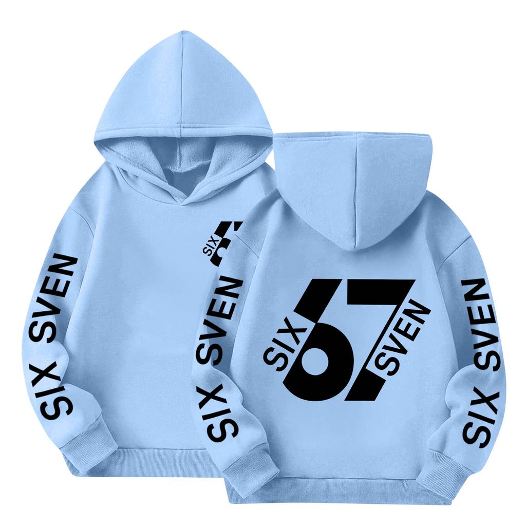 Boys' Printed Hooded Long-Sleeve Sweatshirt Casual Sports Comfort Sweatshirt