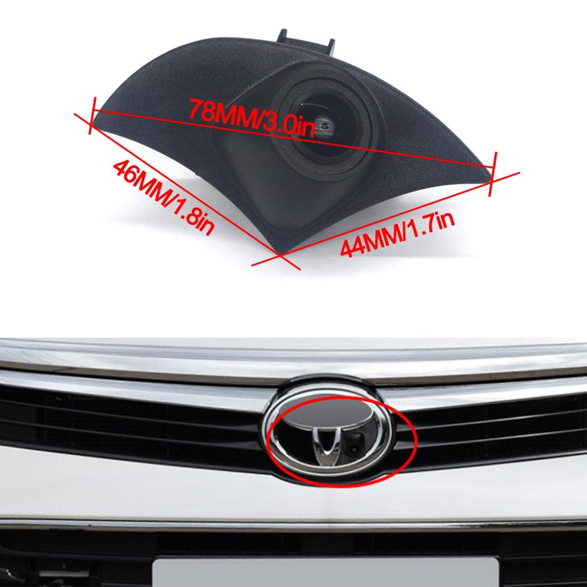 Night Vision AHD HD Car Front View Camera For Toyota RAV4 Corolla Reiz Vios Highlander Prado2700 4000 2010 Logo Full HD Camera