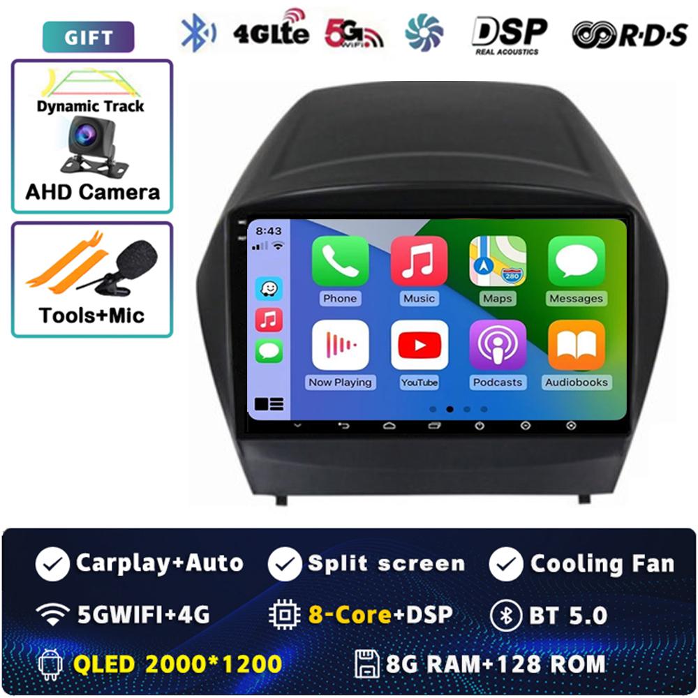 Android 14 Carplay Car Radio For Hyundai Tucson 2 LM IX35 2009 - 2015 Multimedia Video Player Navigation GPS Stereo 2Din DVD DSP