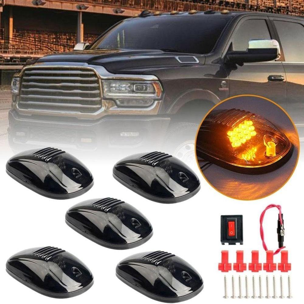 Amber No Drill Car Cab Lights Signal Lamp Head Light for Trucks/Cars/SUV Cars Accessories