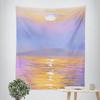 VIKAMA Healing Seaside Sunset Tapestry Bedroom Headboard Balcony Wall Decor Tapestry InstagramStyle Artistic Room Decor