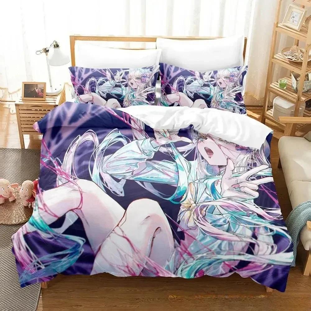 NEEDY GIRL OVERDOSE Bedding Set Cartoon  three-piece set Adult Kid Bedroom Duvetcover Sets 3D Kawaii Girls conjunto de cama