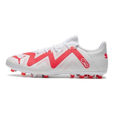 Future Play Round Toe Comfortable Mg (Rubber Short Stud) Soccer Shoes Men Soccer Shoes White Red 107380-01