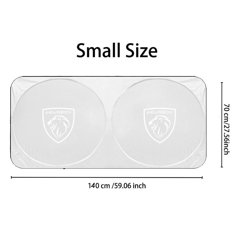 2026 Hot Car Sticker Car Windshield Sunshade Auto Interior Anti-sunburn Cloth Accessories For Peugeot 307 308 3008 207 208 4008